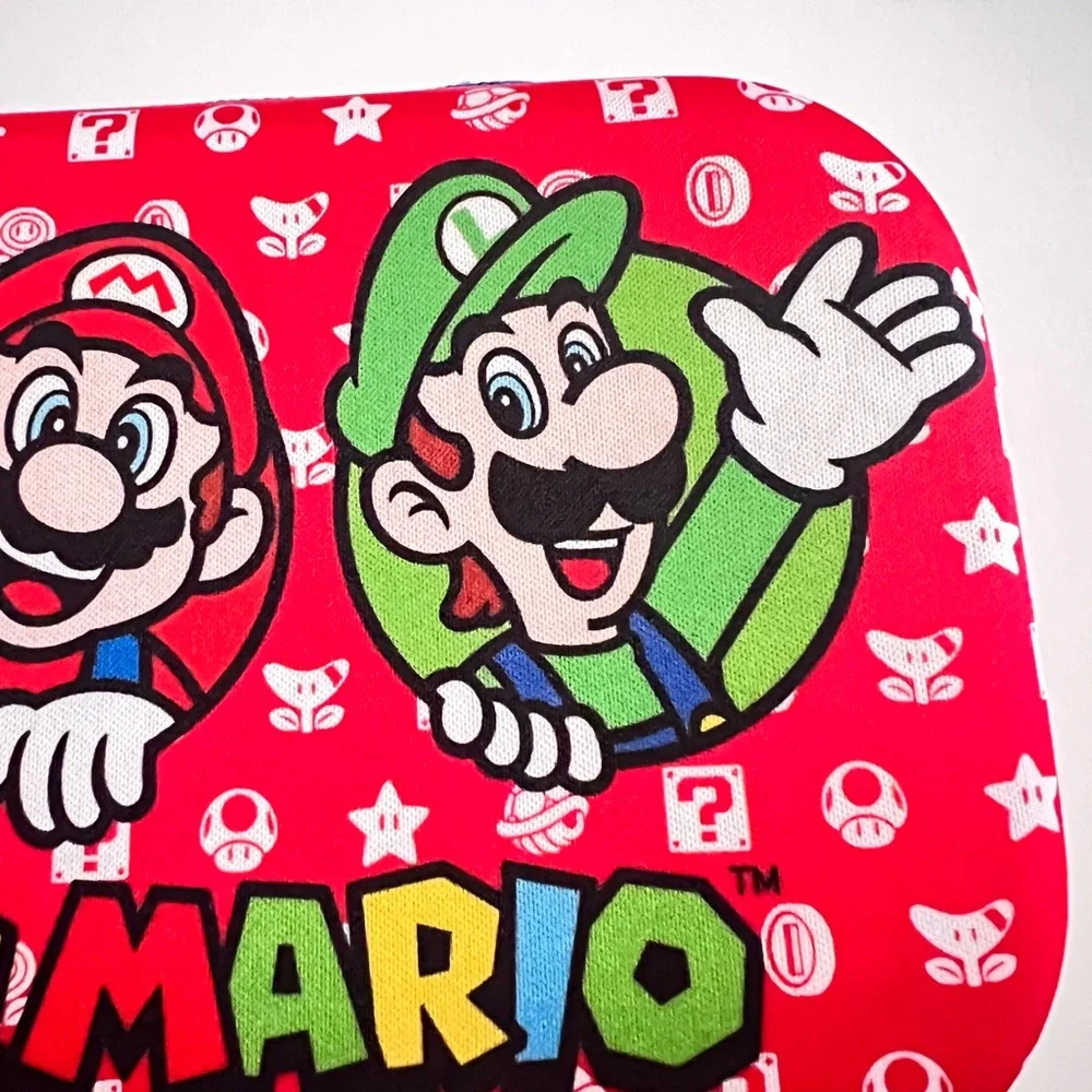 NEW Nintendo Super Mario Pencil Case & Pens & Stickers Set